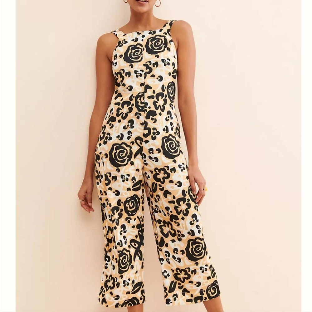 Anthropologie Dazey LA Fierce Floral Junpsuit